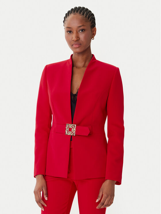 Rinascimento Rinascimento Sacou CFC0126208003 Roșu Slim Fit