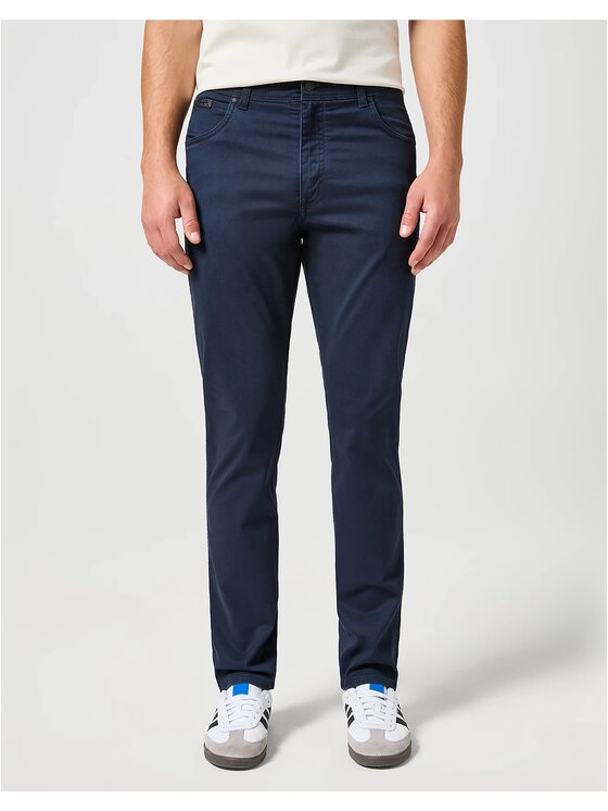 Wrangler Wrangler Spodnie materiałowe TEXAS SLIM Niebieski Slim Fit