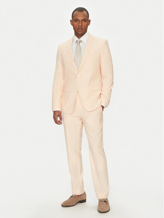 BOSS BOSS Garnitur H-Huge 50540759 Pomarańczowy Slim Fit