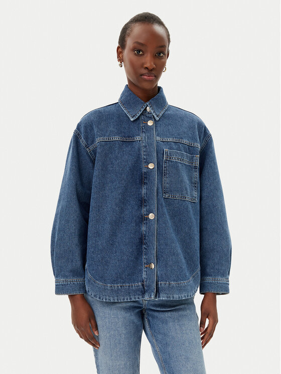 Marella Marella camicia di jeans Artista 2515111181 Blu Regular Fit