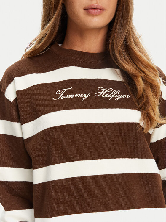 Tommy Hilfiger Tommy Hilfiger Jopa Script WW0WW45743 Rjava Regular Fit