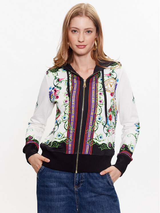 Versace Jeans Couture Versace Jeans Couture Суитшърт 74HAI3A6 Бял Regular Fit