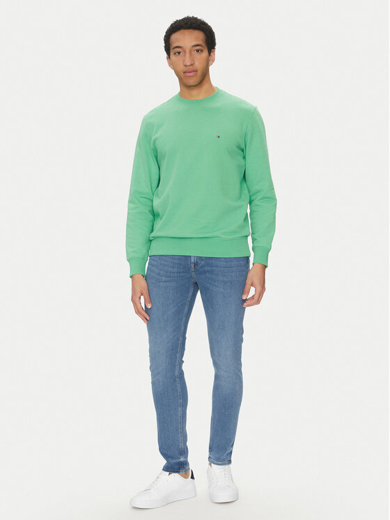 Tommy Hilfiger Tommy Hilfiger Felpa Essential MW0MW37237 Verde Regular Fit