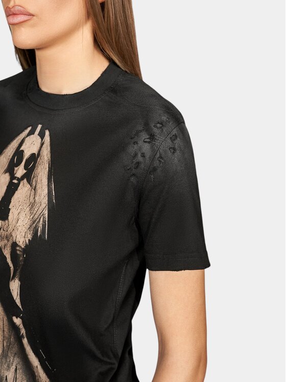 MADE BY SOCIETY MADE BY SOCIETY T-Shirt EVENT - T27362 Czarny Basic Fit