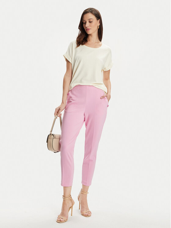 ViCOLO ViCOLO Stoffhose TB0113 Rosa Regular Fit
