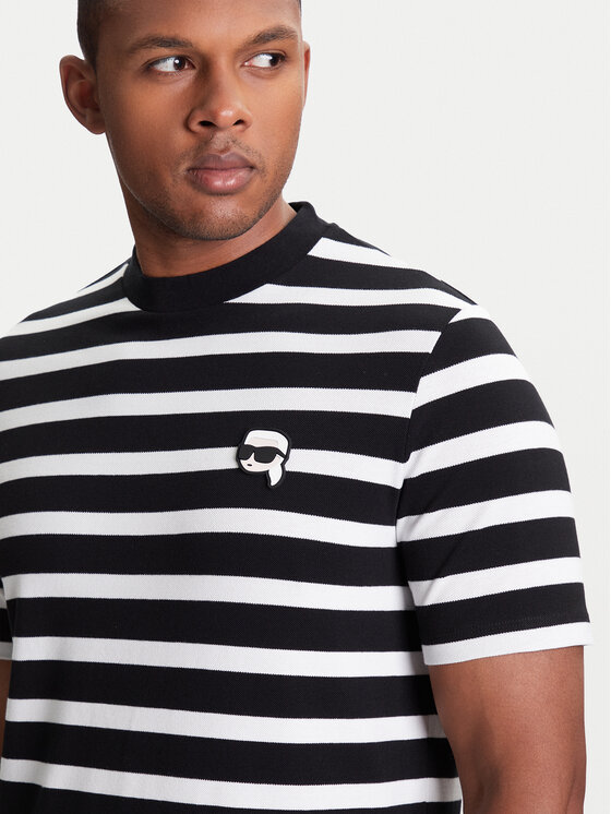 KARL LAGERFELD KARL LAGERFELD Póló 755022 553231 Fekete Regular Fit