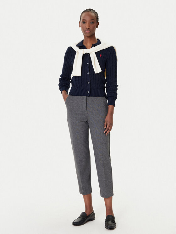 Polo Ralph Lauren Polo Ralph Lauren Pletena jopica 211971881501 Mornarsko modra Slim Fit