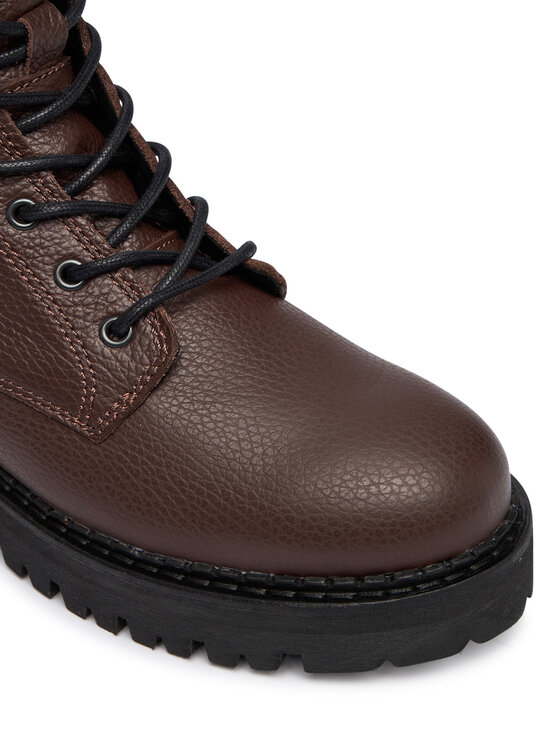Tommy Jeans Tommy Jeans Turistická obuv Tjw Urban Laceup Boot Wl EN0EN02906 Hnědá