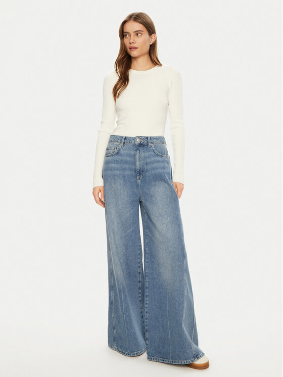 JJXX JJXX Svetr Jodi 12250072 Bílá Slim Fit