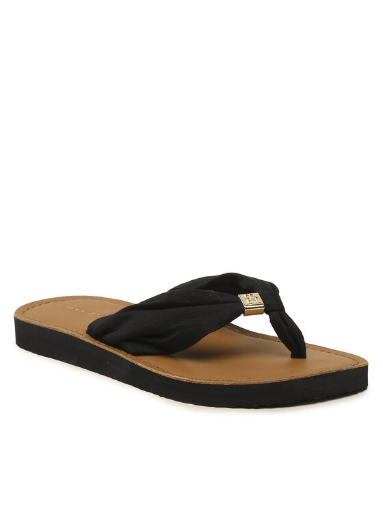 Tommy Hilfiger Tommy Hilfiger Šlepetės per pirštą Th Elevated Beach Sandal FW0FW06985 Tamsiai mėlyna