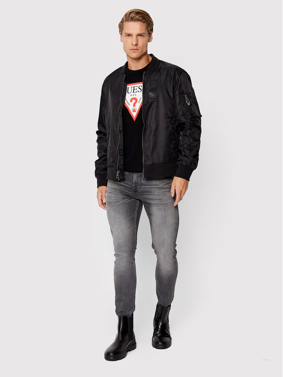 Guess Guess Marškinėliai M2GI68 KBA60 Juoda Regular Fit