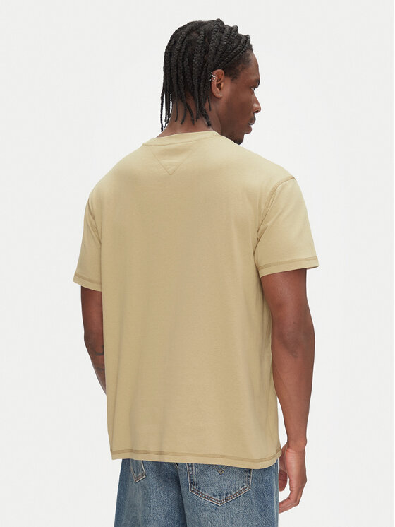 Tommy Jeans Tommy Jeans T-Shirt Tonal Crest DM0DM20805 Beżowy Relaxed Fit