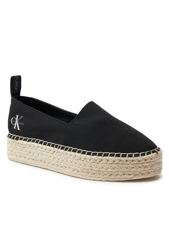 Calvin Klein Jeans Calvin Klein Jeans Espadrile Platform Espadrille Ml Btw YW0YW01378 Negru