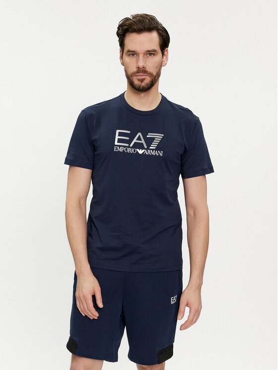 EA7 Emporio Armani T-krekls 3DPT71 PJM9Z 1554 Tumši zils Regular Fit