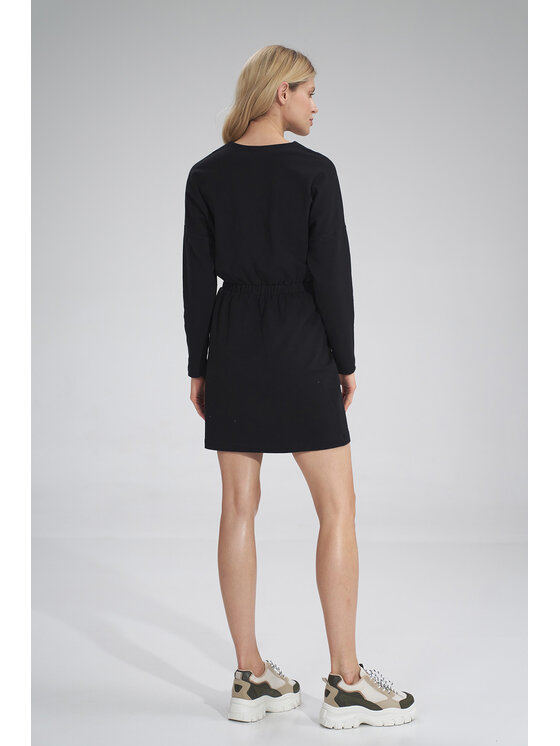 FIGL FIGL Sukienka codzienna M753 Czarny A-Line Fit
