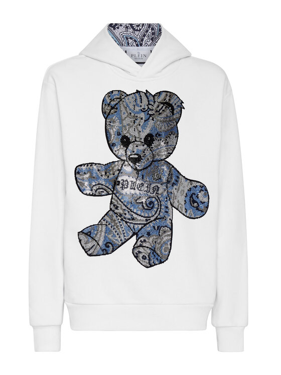 PHILIPP PLEIN PHILIPP PLEIN Bluza 7419 Biały Regular Fit