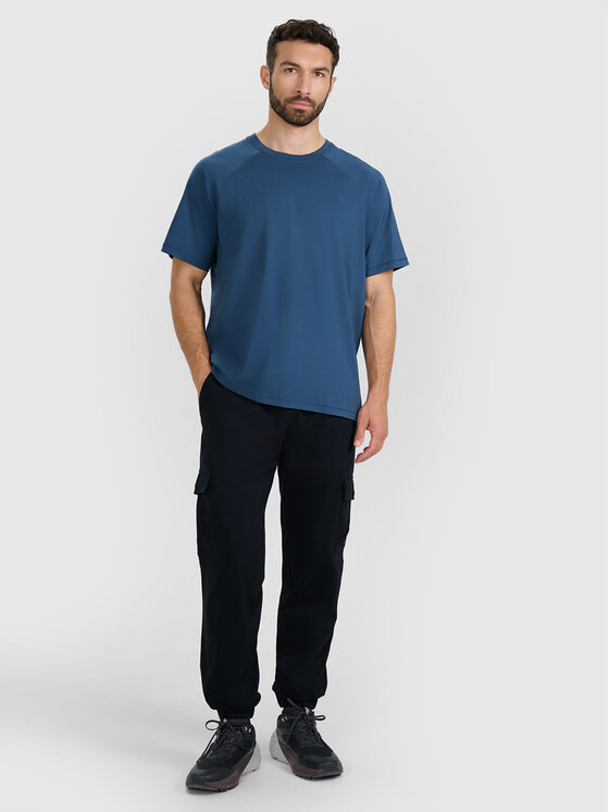 4F 4F T-Shirt EASY WEAR Turkusowy Oversize