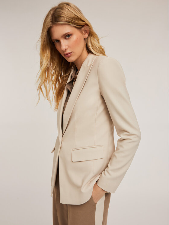 Motivi Motivi Giacca outdoor Q663Q000847N002 Bianco Slim Fit