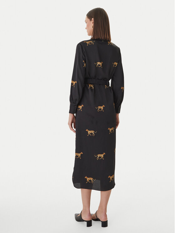 LOLA CASADEMUNT LOLA CASADEMUNT Сукня-сорочка LS2616091 Чорний Regular Fit