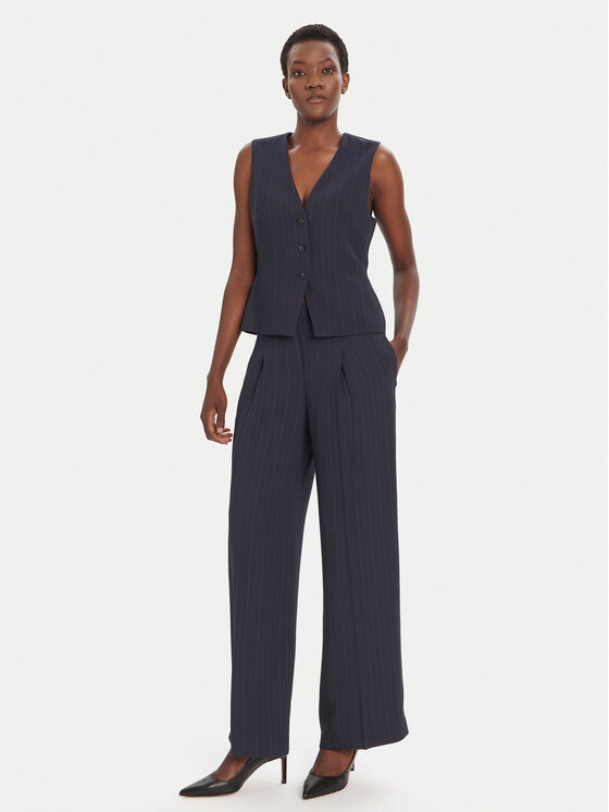 BOSS BOSS Obleková vesta Julinia 50548493 Tmavomodrá Regular Fit