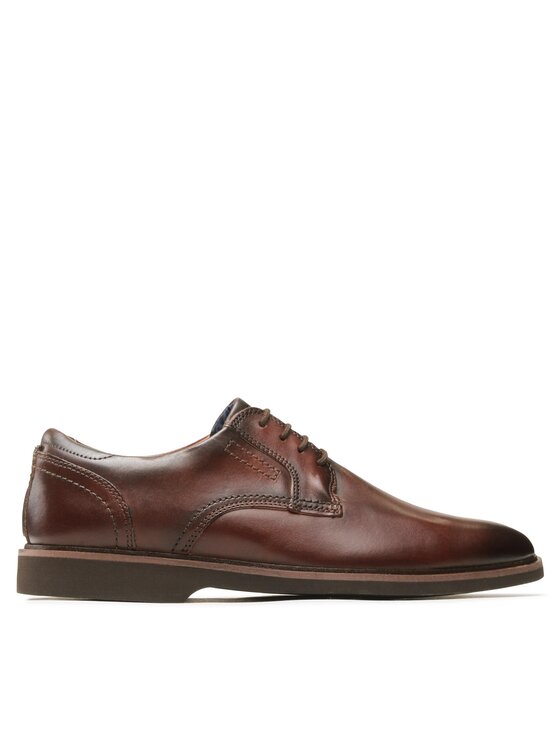Pantofi Clarks Malwood Lace 26168167 Brown Leather