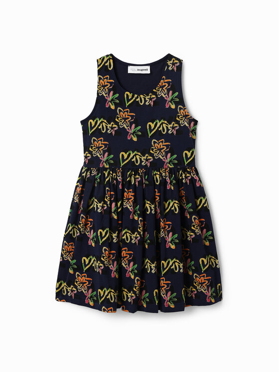 Desigual Každodenné šaty 23SGVK11 Tmavomodrá Regular Fit
