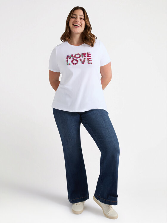 Fiorella Rubino Fiorella Rubino T-shirt G164L008473N011 Bianco Regular Fit