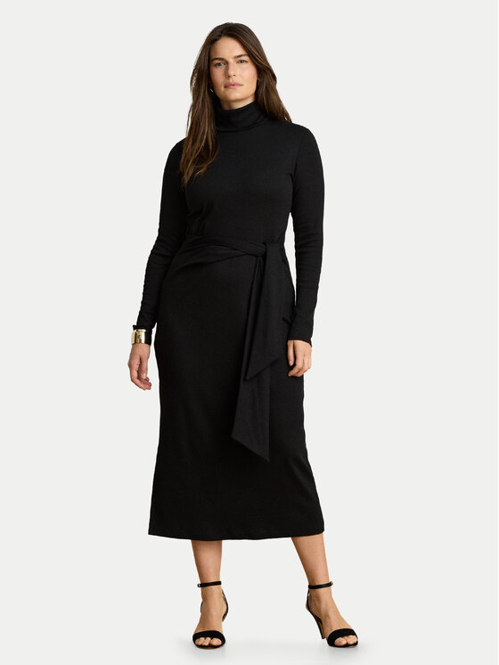 LAUREN RALPH LAUREN LAUREN RALPH LAUREN Strickkleid 200980028002 Schwarz Slim Fit