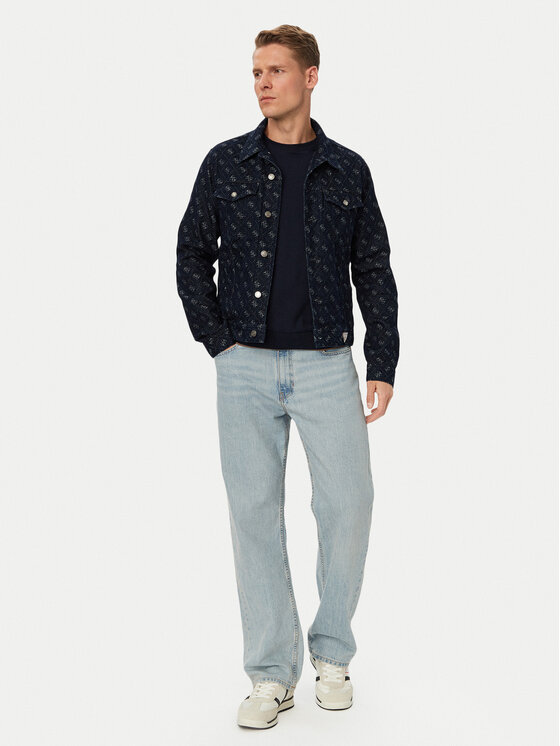 Guess Guess Kurtka przejściowa 183238 Niebieski Classic Fit