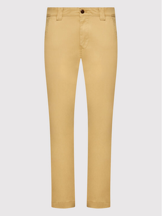 Tommy Jeans Tommy Jeans Chino nohavice Scanton DM0DM09595 Hnedá Slim Fit