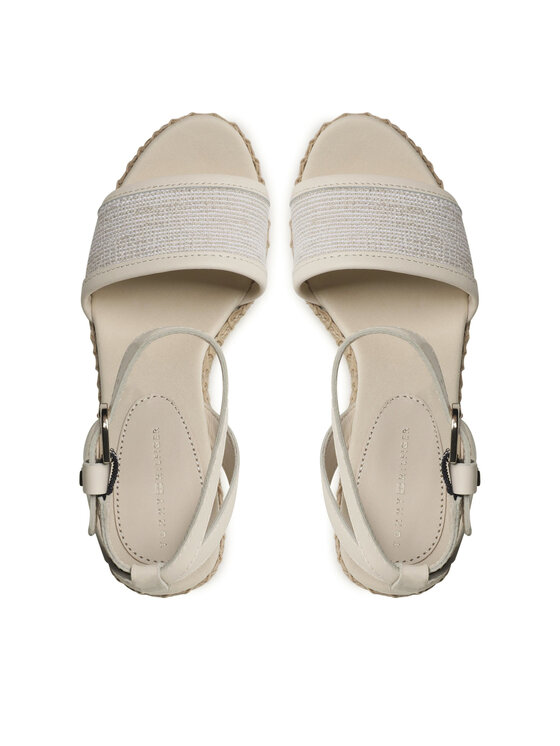 Tommy Hilfiger Tommy Hilfiger Espadrillid Th Woven High Wedge FW0FW07344 Beež