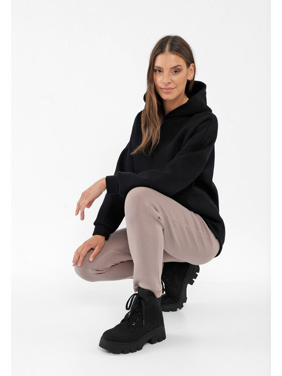Volcano Volcano Bluza B-SIGI Czarny Regular Fit