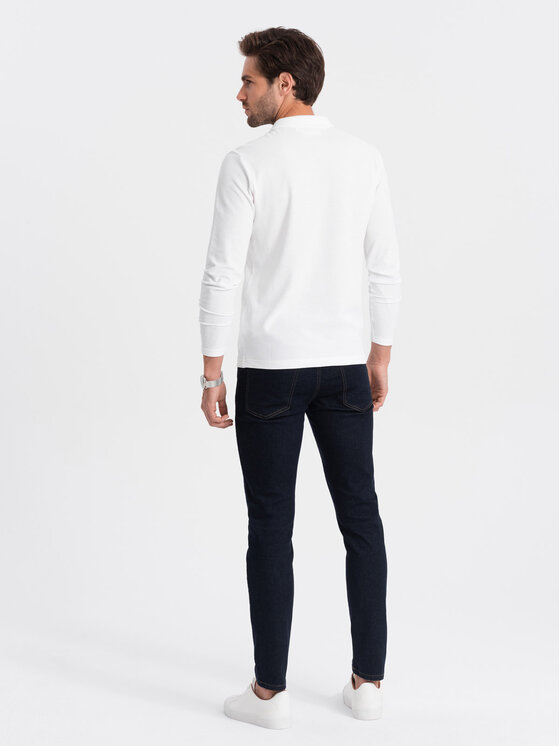 Ombre Ombre Longsleeve OM-POBL-0114 Biały Fitting Fit