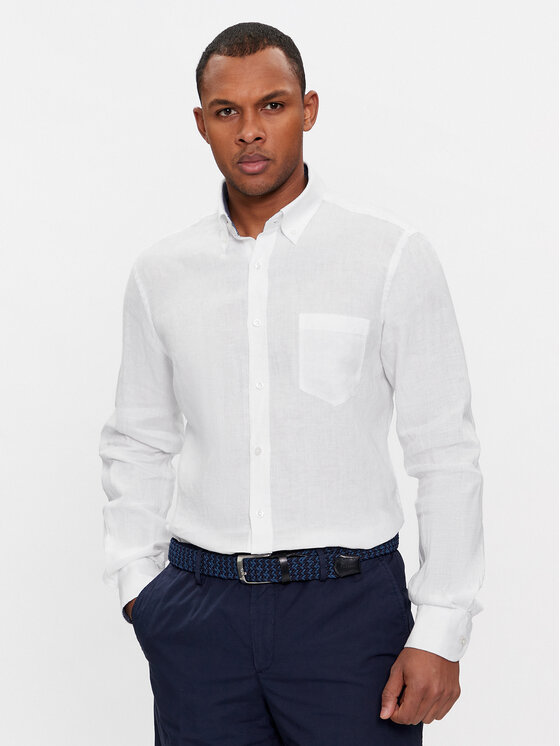 Paul&Shark Košeľa 24413080 Biela Slim Fit