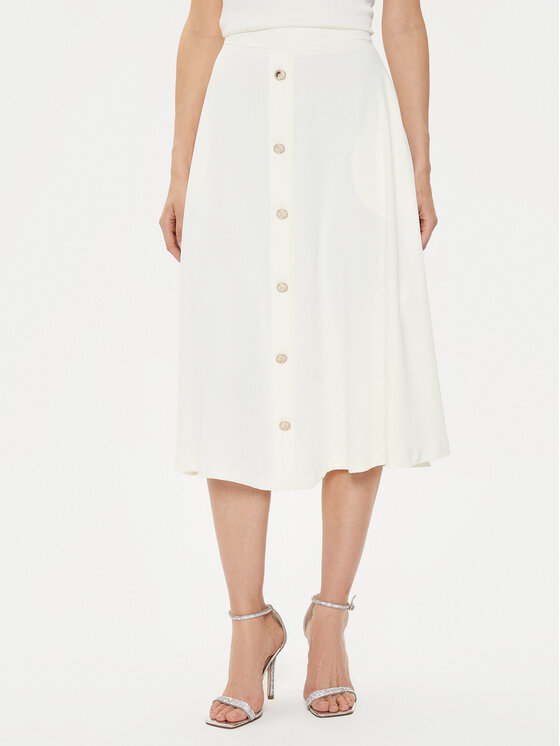 Rinascimento Rinascimento Midi krilo CFC0118363003 Écru Regular Fit
