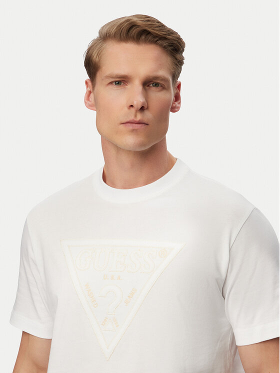 Guess Guess Tričko M6GI15 K3008 Biela Regular Fit