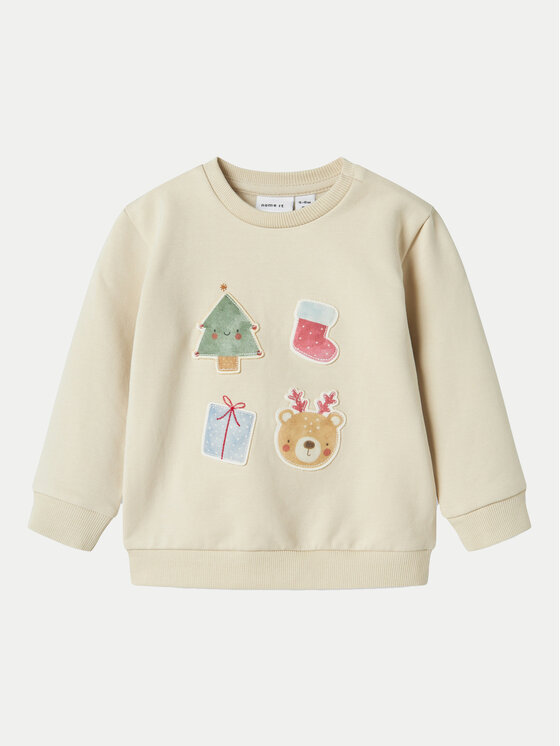 NAME IT NAME IT Sweatshirt 13234491 Écru Regular Fit