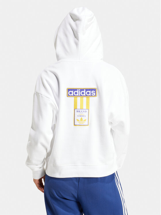 adidas adidas Bluza Adibreak IS2435 Biały Loose Fit