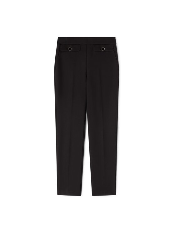 Motivi Motivi Spodnie materiałowe P05JQ004851N033 Czarny Slim Fit