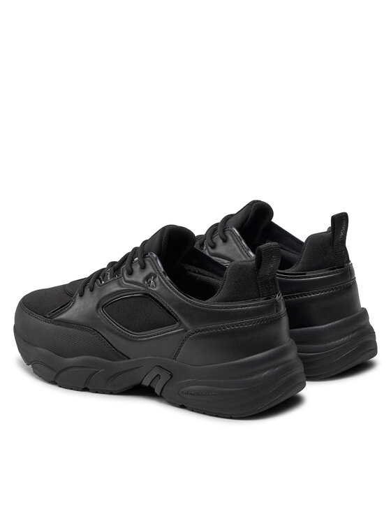 Calvin Klein Jeans Calvin Klein Jeans Sneakers Retro Tennis Low Lace Mix Mg Mtr YW0YW01497 Nero