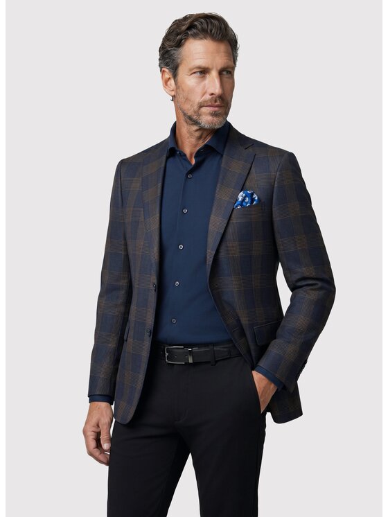Pako Lorente Pako Lorente Marynarka P26WF-3X-015 Granatowy Slim Fit