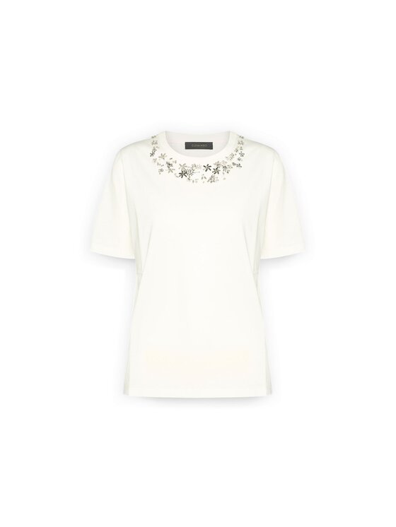 Elena Mirò Elena Mirò T-shirt G335Z000536N011 Bianco Regular Fit