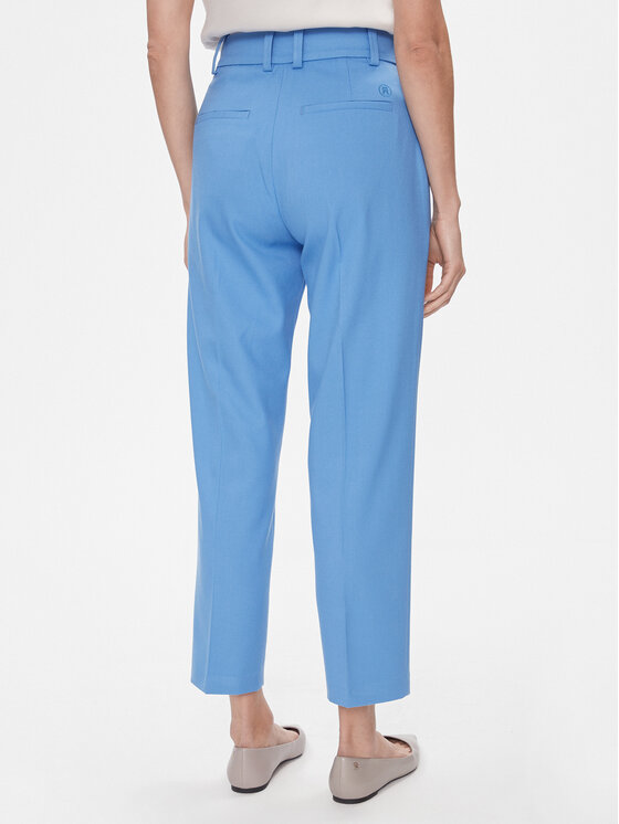 Tommy Hilfiger Tommy Hilfiger Pantaloni di tessuto Core WW0WW39723 Blu Straight Fit