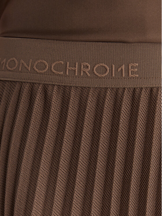 Marella Marella Плисирана пола Gabbia 2613101085 Кафяв Regular Fit