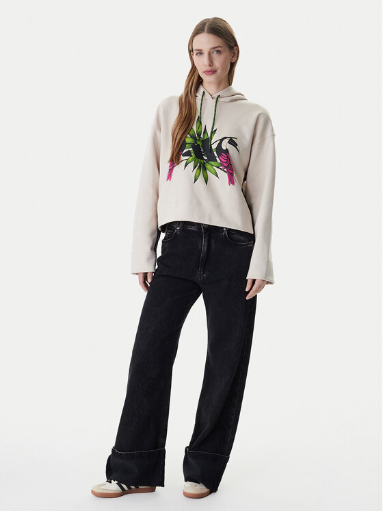 adidas adidas Mikina Farm Rio KS8031 Écru Loose Fit