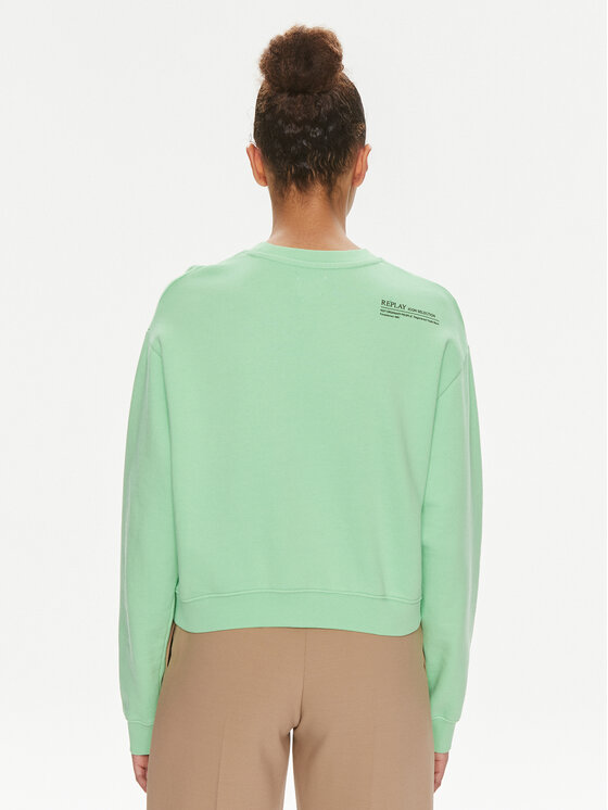 REPLAY Replay Pulóver W3104B.000.23650P Zöld Regular Fit