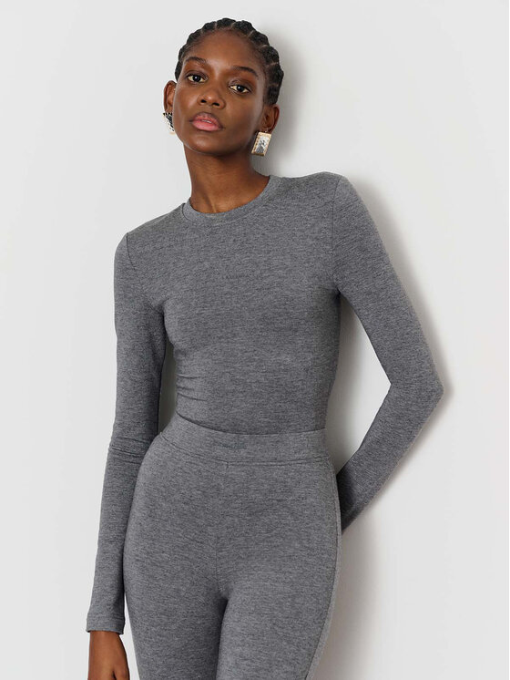 La Mania La Mania Top DANIELLE Szary Classic Fit