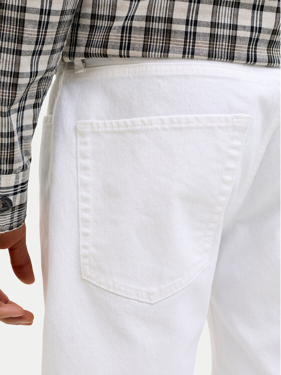 Jack & Jones Jack & Jones Bavlnené šortky Rick Original 12290839 Biela Regular Fit