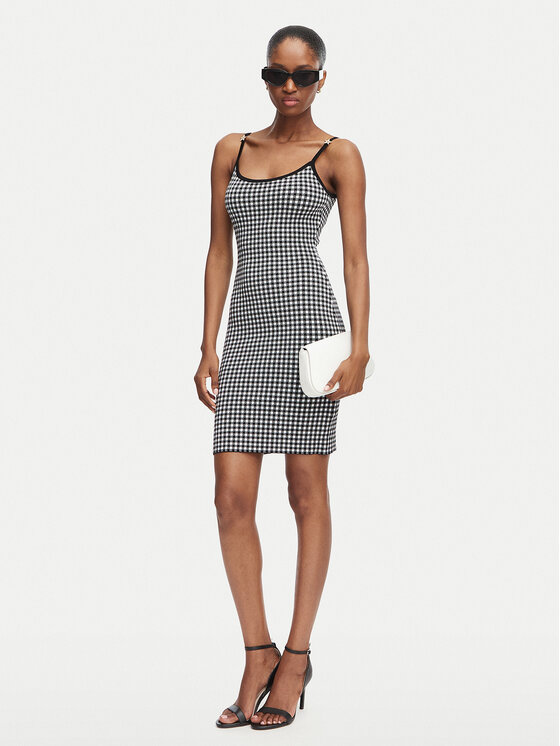 Guess Guess Rochie de zi W6YKAU Z1661 Negru Slim Fit