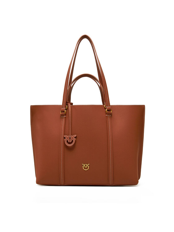 Geantă PINKO Carrie Shopper Big PE 25 PLTT 102832 A1LF Maro